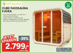 Marktkauf Artsauna cube fassauna fjora Angebot