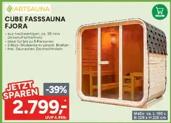 Marktkauf Artsauna cube fassauna fjora Angebot