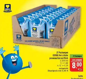 Marktkauf Edeka herzstücke premium katzen milch Angebot