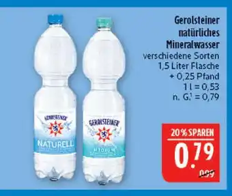 Marktkauf Gerolsteiner natürliches mineralwasser Angebot