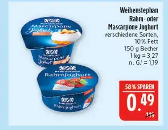 Marktkauf Weihenstephan rahmjoghurt Angebot