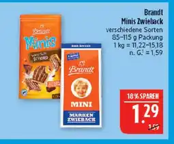Marktkauf Brandt minis zwieback Angebot