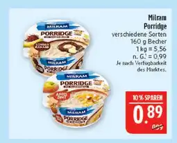 Marktkauf Milram porridge Angebot