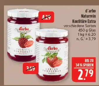 Marktkauf D'arbo naturrein konfitüre extra Angebot