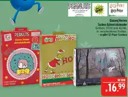 Marktkauf Peanuts damen/herren socken-adventskalender Angebot