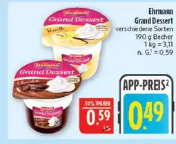 Marktkauf Ehrmann grand dessert vanille Angebot