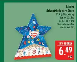 Marktkauf Kinder adventskalender stern Angebot