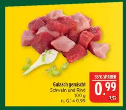 Marktkauf Gulasch gemischt schwein und rind Angebot