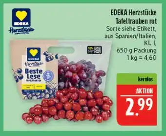 Marktkauf Edeka herzstücke tafelltrauben rot Angebot