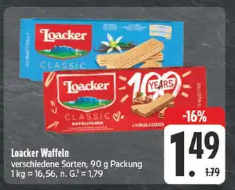 E-Center Loacker waffeln Angebot