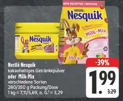 E-Center Nestlé nesquik kakaohaltiges getränkepulver Angebot