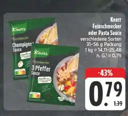 E-Center Knorr feinschmecker oder pasta sauce Angebot