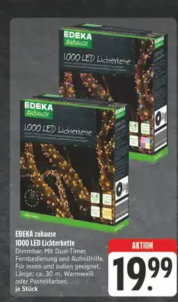 E-Center Edeka zuhause 1000 led lichterkette warmweiß Angebot