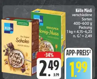 E-Center Kölln schoko hafer-müsli Angebot