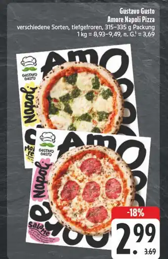E-Center Gustavo gusto amore napoli pizza mozzarella Angebot