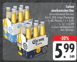 E-Center Corona mexikanisches bier Angebot