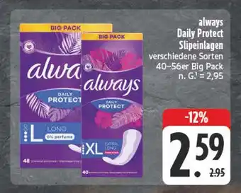 E-Center Always daily protect slippeinlagen Angebot