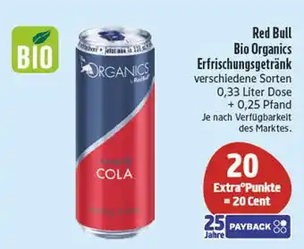 E-Center Red bull bio organics erfrischungsgetränk Angebot