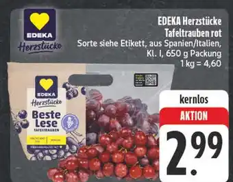 E-Center Edeka herzstücke tafeltrauben rot kernlos Angebot
