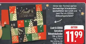 E-Center Lindt gutschein adventskalender Angebot