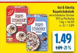 diska Gut & günstig raspelschokolade zartbitter Angebot