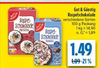 diska Gut & günstig raspelschokolade zartbitter Angebot