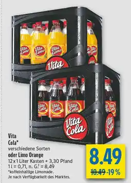 diska Vita cola oder limo orange Angebot