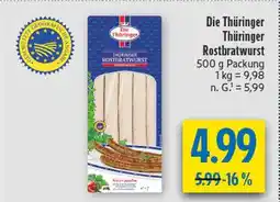 diska Die thüringer thüringer rostbratwurst Angebot