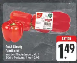 E-Center Gut & günstig paprika rot Angebot