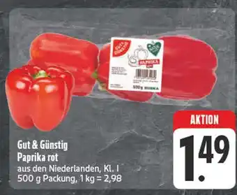 E-Center Gut & günstig paprika rot Angebot