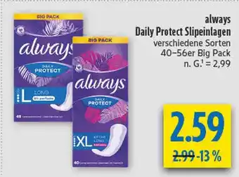 diska Always daily protect slipeinlagen l Angebot