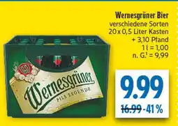 diska Wernesgrüner bier Angebot