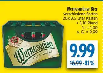 diska Wernesgrüner bier Angebot
