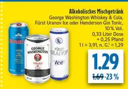 diska George washington whiskey & cola Angebot