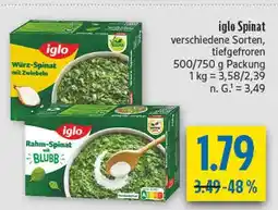 diska Iglo spinat Angebot
