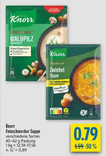 diska Knorr feinschmecker waldpilz cremesuppe Angebot