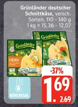 Edeka Grünländer deutscher schnittkäse Angebot