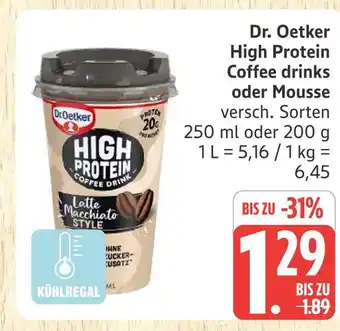 Marktkauf Dr. oetker high protein coffee drinks Angebot