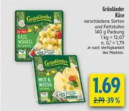 diska Grünländer käse würfel Angebot