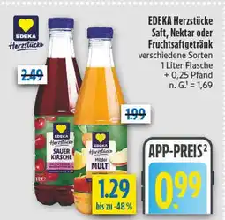 diska Edeka herzstücke saft sauer kirsche Angebot