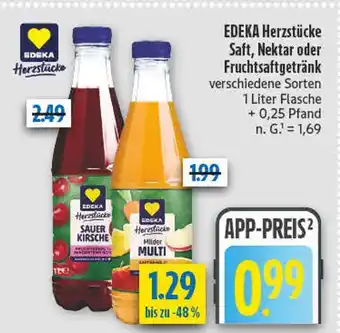 diska Edeka herzstücke saft sauer kirsche Angebot