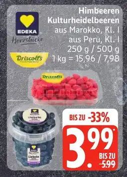 Edeka Driscoll's himbeeren kulturheidelbeeren Angebot