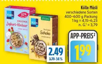 diska Kölln knusper joghurt-himbeer hafer-müsli Angebot
