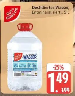 Marktkauf Gut & günstig destilliertes wasser, entmineralisiert Angebot