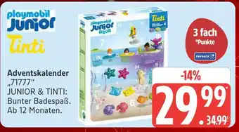 Marktkauf Playmobil junior & tinti adventskalender Angebot