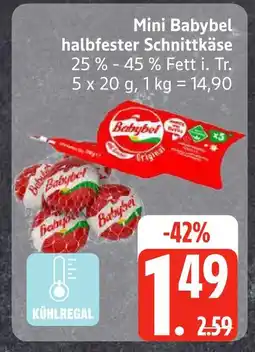 Edeka Babybel mini babybel halbfester schnittkäse Angebot