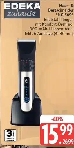 Marktkauf Edeka zuhause haar- & bartschneider hc-569 Angebot