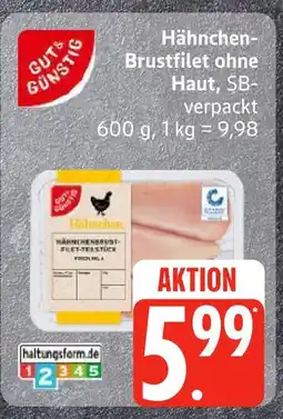 Edeka Gut & günstig hähnchen-brustfilet ohne haut Angebot