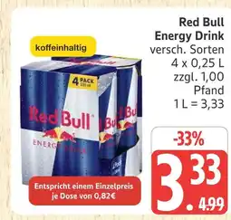 Marktkauf Red bull energy drink Angebot