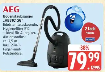 Marktkauf Aeg bodenstaubsauger „ab31c1gg“ Angebot